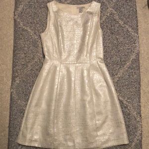h&m white sparkle dress